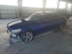 Salvage cars for sale at Homestead, FL auction: 2017 Mercedes-Benz C300