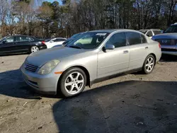 Salvage cars for sale at Austell, GA auction: 2003 Infiniti G35