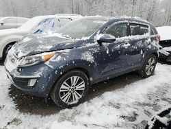 Salvage cars for sale from Copart Ellwood City, PA: 2016 KIA Sportage EX