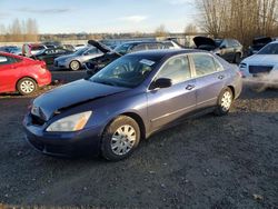 Salvage cars for sale from Copart Arlington, WA: 2003 Honda Accord LX