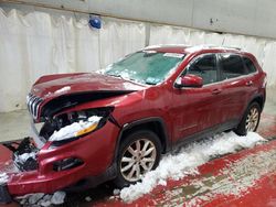 Jeep salvage cars for sale: 2017 Jeep Cherokee Limited