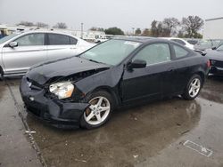 Salvage cars for sale at Sacramento, CA auction: 2002 Acura RSX TYPE-S