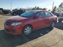 Salvage cars for sale at auction: 2013 Toyota Corolla Base