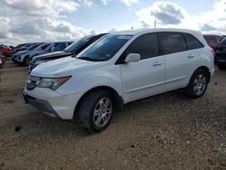 Salvage cars for sale at Temple, TX auction: 2009 Acura MDX