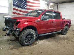 Salvage cars for sale from Copart Lyman, ME: 2019 Ford F150 Supercrew