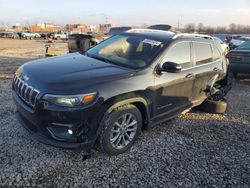 Salvage cars for sale at Columbus, OH auction: 2021 Jeep Cherokee Latitude LUX