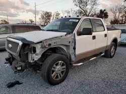 Salvage cars for sale at Riverview, FL auction: 2006 Ford F150 Supercrew