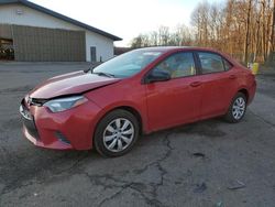 Toyota Corolla l salvage cars for sale: 2016 Toyota Corolla L