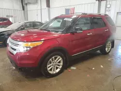 Salvage cars for sale at Franklin, WI auction: 2014 Ford Explorer XLT