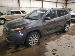 Salvage cars for sale at Pennsburg, PA auction: 2015 Jeep Cherokee Limited