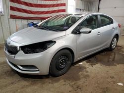 KIA salvage cars for sale: 2016 KIA Forte LX