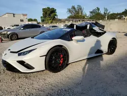 Salvage cars for sale at Opa Locka, FL auction: 2022 Lamborghini Huracan EVO