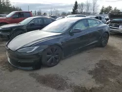 Salvage cars for sale at Bowmanville, ON auction: 2022 Tesla Model S