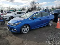 Chevrolet Vehiculos salvage en venta: 2016 Chevrolet Cruze Premier