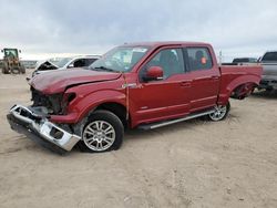 Salvage cars for sale at Amarillo, TX auction: 2015 Ford F150 Supercrew