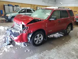 Salvage cars for sale at Kincheloe, MI auction: 2008 Ford Escape XLT