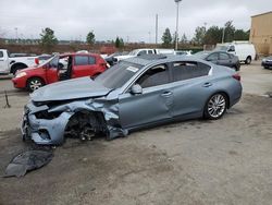 Salvage cars for sale at Gaston, SC auction: 2018 Infiniti Q50 Luxe