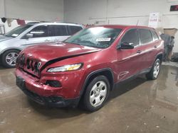 Jeep salvage cars for sale: 2015 Jeep Cherokee Sport