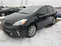 Salvage cars for sale at Elgin, IL auction: 2012 Toyota Prius V