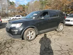 Salvage cars for sale from Copart Austell, GA: 2018 Ford Explorer XLT