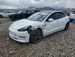 Salvage cars for sale at Magna, UT auction: 2022 Tesla Model 3