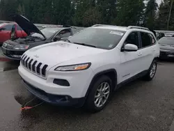 Salvage cars for sale at Arlington, WA auction: 2015 Jeep Cherokee Latitude