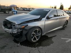 Salvage cars for sale at Rancho Cucamonga, CA auction: 2019 Honda Accord Sport