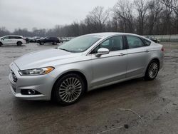 Salvage cars for sale at Ellwood City, PA auction: 2015 Ford Fusion Titanium