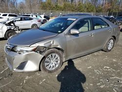 Salvage cars for sale at Waldorf, MD auction: 2014 Toyota Camry L