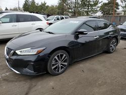 Salvage cars for sale at Denver, CO auction: 2021 Nissan Maxima SV