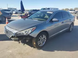 Salvage cars for sale at Grand Prairie, TX auction: 2017 Hyundai Sonata SE