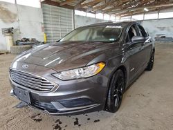 Salvage cars for sale from Copart Brighton, CO: 2018 Ford Fusion SE Hybrid