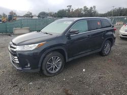 Salvage cars for sale at Riverview, FL auction: 2019 Toyota Highlander SE