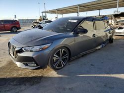 Salvage cars for sale at Anthony, TX auction: 2021 Nissan Sentra SR