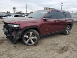 Salvage cars for sale from Copart Chicago Heights, IL: 2021 Jeep Grand Cherokee L Limited