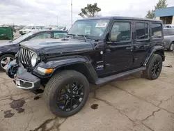 2022 Jeep Wrangler Unlimited Sahara 4XE en venta en Woodhaven, MI