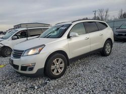 Salvage cars for sale at Wayland, MI auction: 2014 Chevrolet Traverse LT