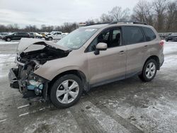 Salvage cars for sale at Ellwood City, PA auction: 2015 Subaru Forester 2.5I Premium