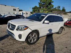 Mercedes-Benz gls-Class salvage cars for sale: 2017 Mercedes-Benz GLS 450 4matic