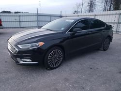 Salvage cars for sale at Dunn, NC auction: 2017 Ford Fusion Titanium