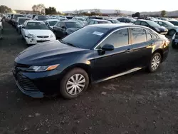 Salvage cars for sale at San Martin, CA auction: 2020 Toyota Camry LE