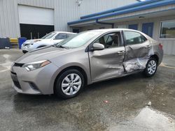 Salvage cars for sale at Savannah, GA auction: 2016 Toyota Corolla L