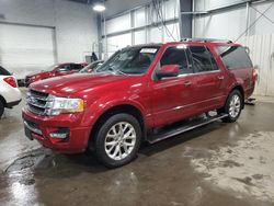 Salvage cars for sale at Ham Lake, MN auction: 2016 Ford Expedition EL Limited