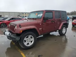 Salvage cars for sale at Wilmer, TX auction: 2008 Jeep Wrangler Unlimited Sahara