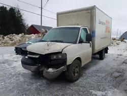 Salvage trucks for sale at Montreal Est, QC auction: 2019 GMC Savana Cutaway G3500