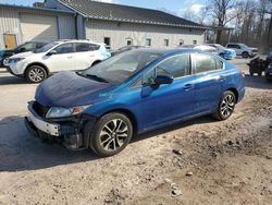 Salvage cars for sale at York Haven, PA auction: 2014 Honda Civic EX