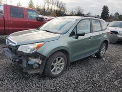 Salvage cars for sale at Portland, OR auction: 2016 Subaru Forester 2.5I Premium