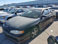 Salvage cars for sale at North Las Vegas, NV auction: 2005 Chevrolet Monte Carlo SS Supercharged