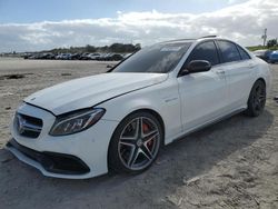 Salvage cars for sale at West Palm Beach, FL auction: 2016 Mercedes-Benz C 63 AMG-S