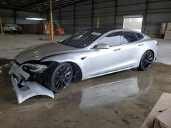 Salvage cars for sale at Jacksonville, FL auction: 2017 Tesla Model S